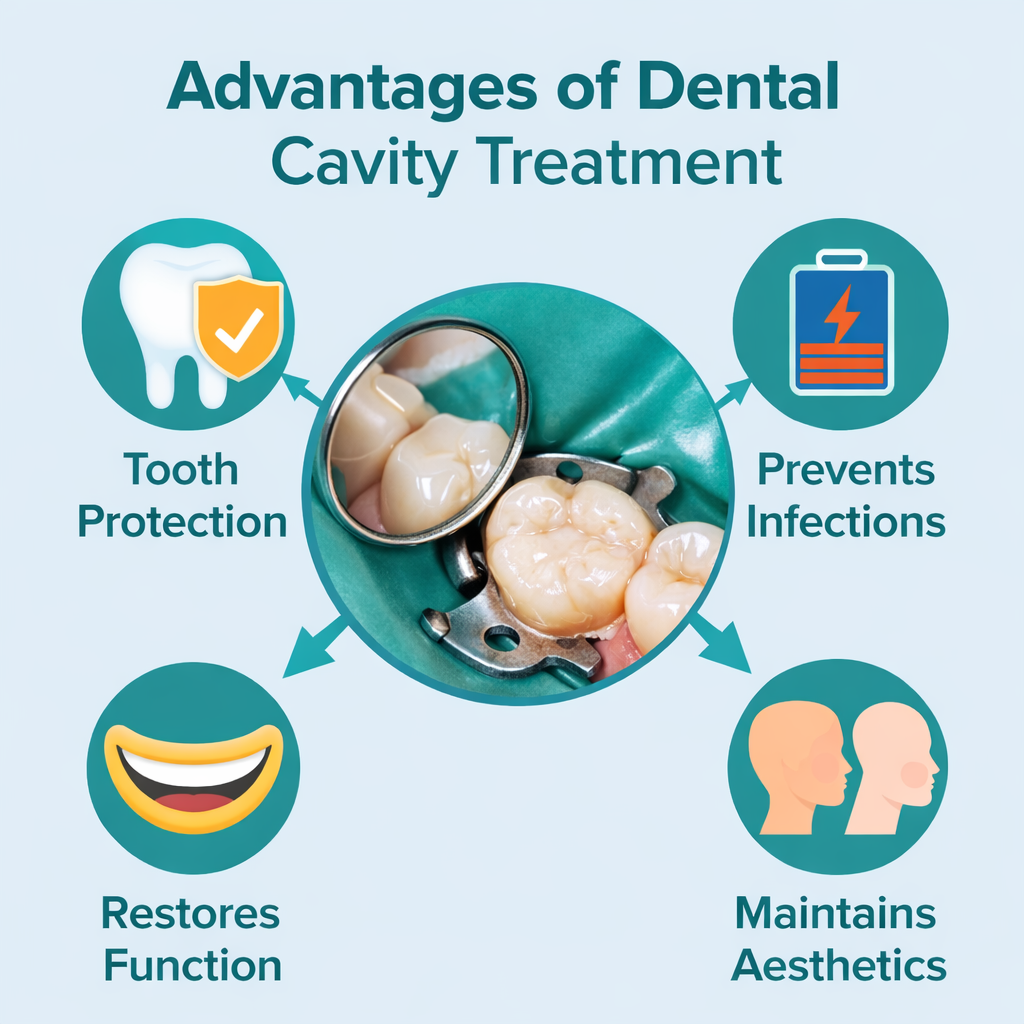 Advantages of dental cavity treatment 