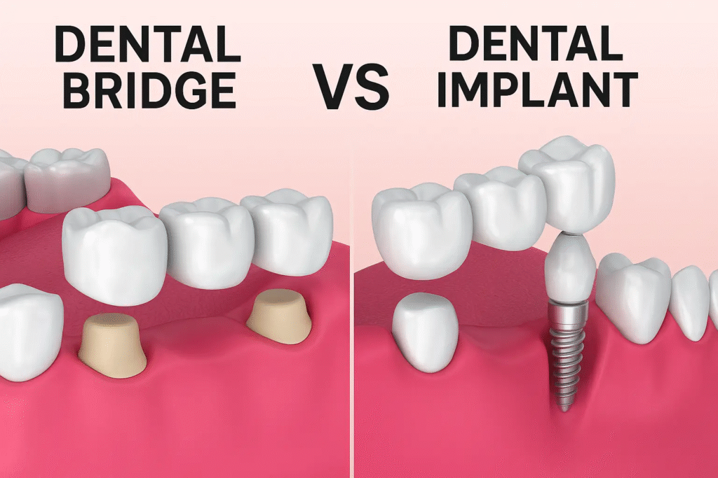 Dental Implants vs. Bridges