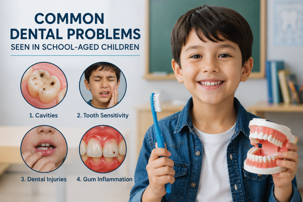 Common dental problems seen in school aged children