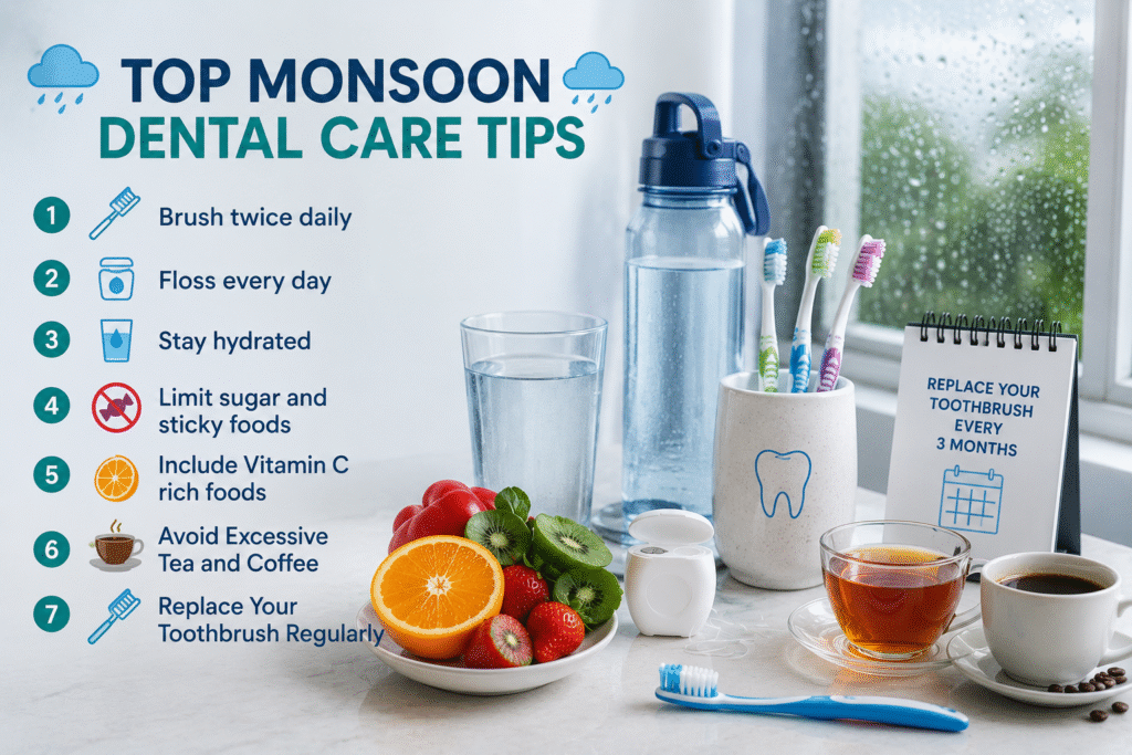Top 5 dental care tips for monsoon season
