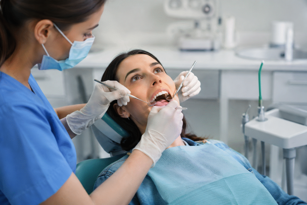 Dental screening and oral prophylaxis