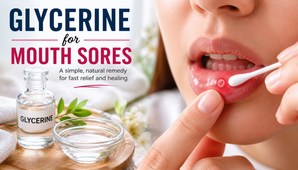 Glycerine for mouth sores