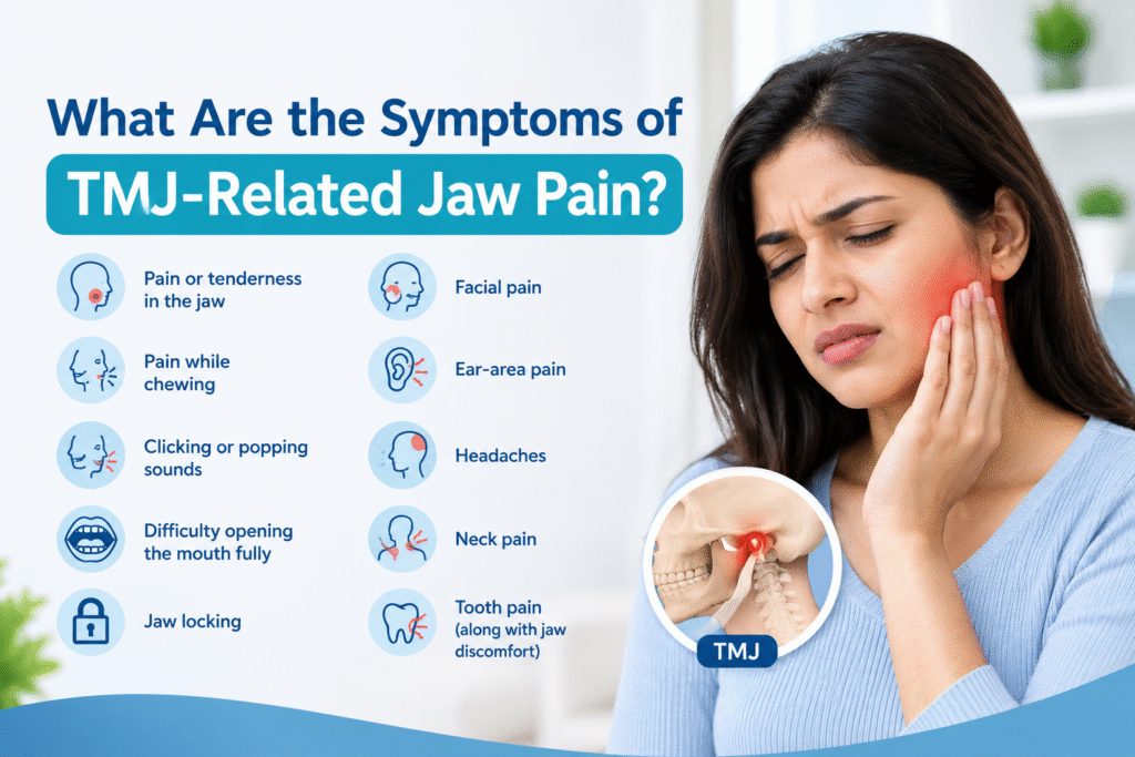 Symptoms of jaw pain